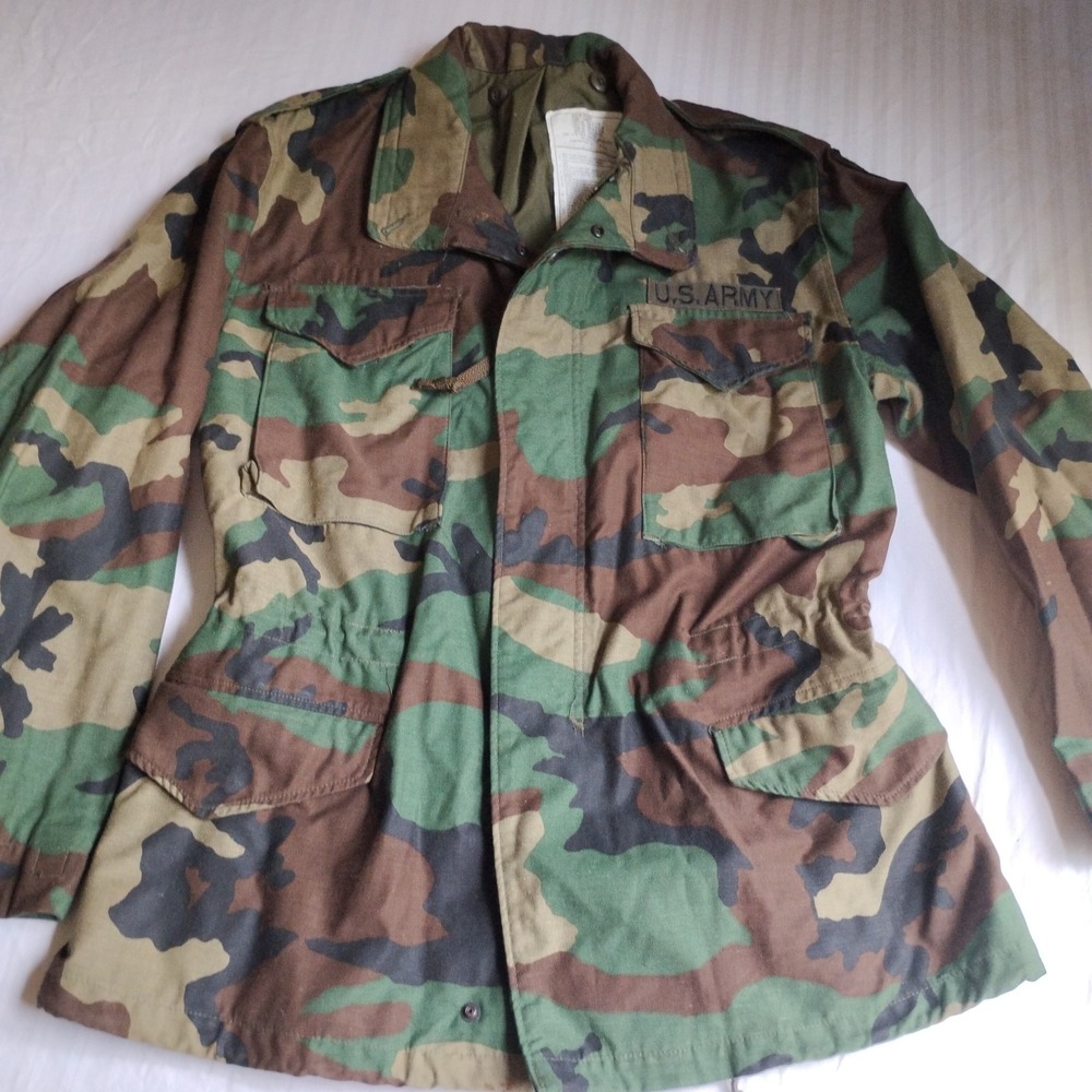 Alpha Industries Jacket Medium C/W Field Coat‎ Camouflage Army Outdoor Military